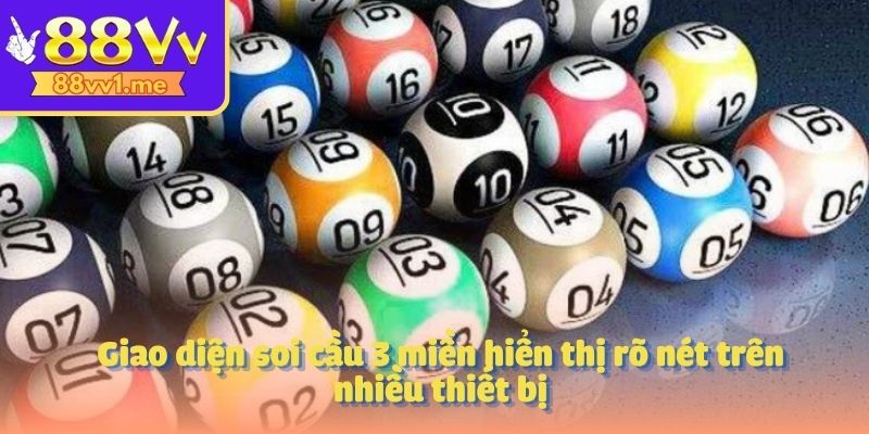 Giao diện soi cầu 3 miền hiển thị rõ nét trên nhiều thiết bị